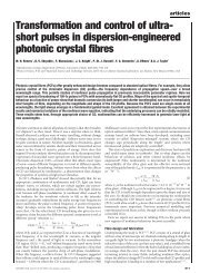 Transformation and control of ultra- short pulses in dispersion ...