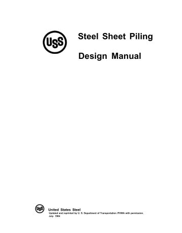 USS Steel Sheet Piling Design Manual - Mcipin.com