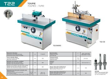 TOUPIE TOUPIES - TUPIS - Griggio Woodworking Machinery