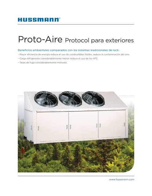 Protocal Rack Hussmann Haga clic aquí para ver el folleto completo del producto ... - Hussmann