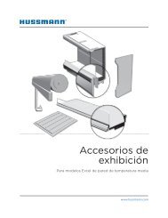 Guía de accesorios para exhibición - Hussmann