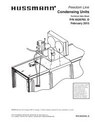 Freedom Line Multi-Deck IO Manual - Hussmann