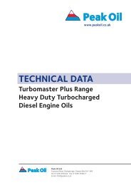 Turbomaster Plus 10w to 50 - PEAK OIL