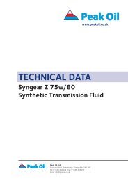 Syngear Z 75w/80 - PEAK OIL