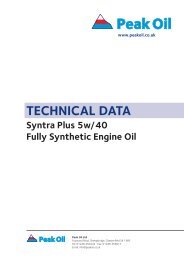 Syntra Plus 5w40 - PEAK OIL