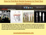  How to Find Best Dental Surgeon to Treat Your Dental Problems