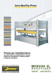 Presse per impiallaciatura con piani elettrici standard Elkom o ...