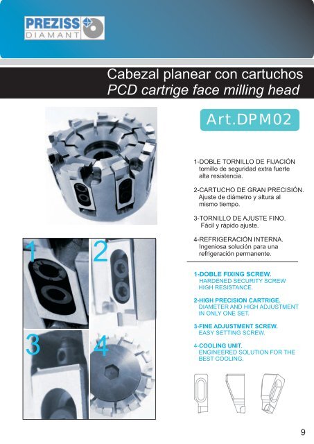 PCD milling cutters - PREZISS DIAMANT