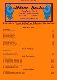 Blue Jack Ihr Partner fÃ¼r Slush Ice Softeis und Eismaschinen