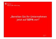 SEPA im Unternehmen - Sparkasse Mainfranken WÃ¼rzburg