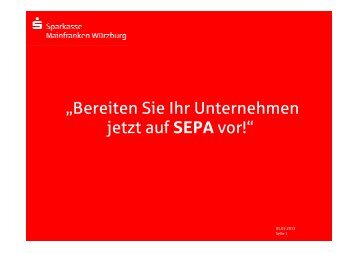 SEPA im Unternehmen - Sparkasse Mainfranken WÃ¼rzburg