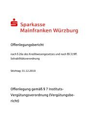 Offenlegungsbericht Offenlegung gemÃ¤Ã Â§ 7 Instituts - Sparkasse ...