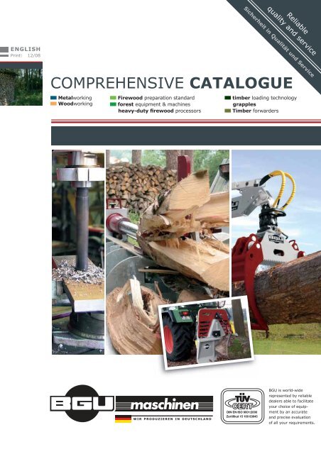 COMPREHENSIVE CATALOGUE - BGU Maschinen