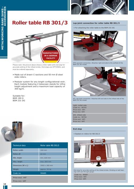 COMPREHENSIVE CATALOGUE - BGU Maschinen