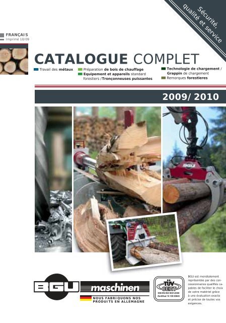 CATALOGUE COMPLET - BGU Maschinen