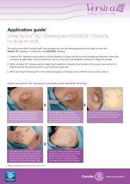 Using VersivaÂ® XCâ¢ dressing plus AQUACEL ... - ConvaTec