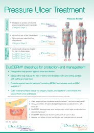 DuoDERMÂ® Pressure Ulcer Treatment Leavepiece - ConvaTec