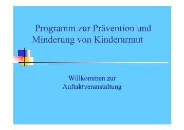 Programm zur Prävention und Minderung von ... - Stadt Dormagen