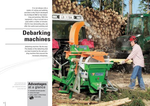 Post-pointing and debarking machine