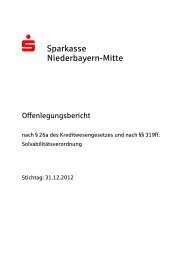 Offenlegungsbericht - Sparkasse Niederbayern-Mitte