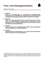 Preis- und Leistungsverzeichnis - Sparkasse Nienburg