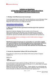 Umstellungshilfe für SPG-Verein - Sparkasse Nienburg