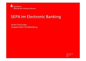 SEPA im Electronic Banking - Sparkasse Oberlausitz-Niederschlesien