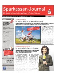 Sparkassen-Journal Ausgabe 03/2013 - Sparkasse Offenburg/Ortenau