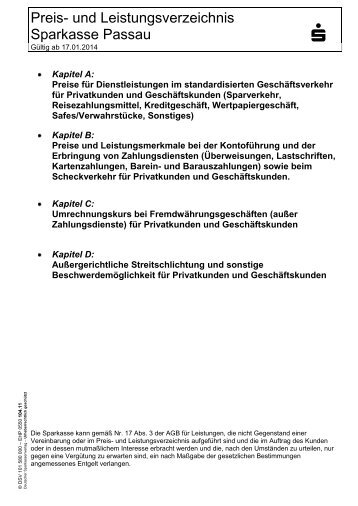 Preis-und Leistungsverzeichnis_10-06-13 - Sparkasse Passau