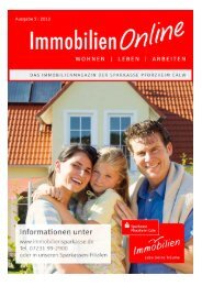 ImmobilienOnline - Ausgabe 5/2013 - Sparkasse Pforzheim Calw