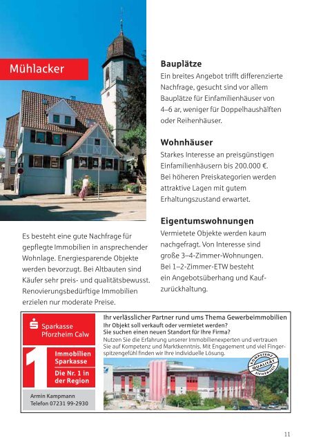 Grundstücksspiegel - Sparkasse Pforzheim Calw