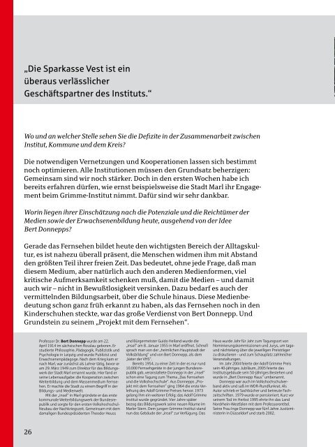 Geschäftsbericht 2004 - Sparkasse Vest Recklinghausen