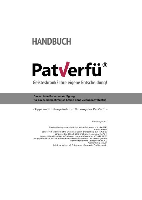 Handbuch Patientenverfügung