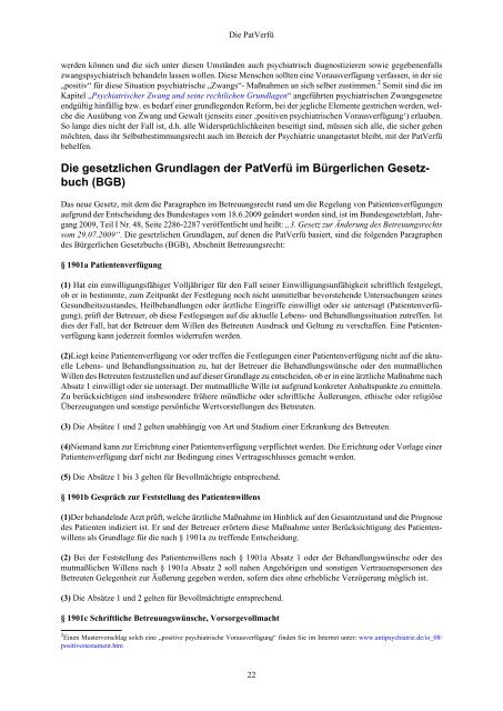 Handbuch Patientenverfügung