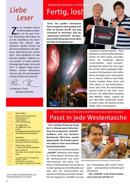 Magazin Ã¶ffnen - Sparkasse Rothenburg