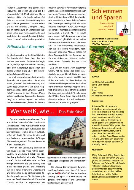 Magazin Ã¶ffnen - Sparkasse Rothenburg