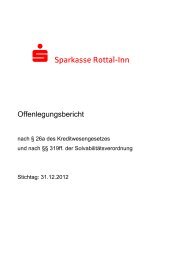 Offenlegungsbericht 2011 - Die Internetfiliale der Sparkasse Rottal-Inn