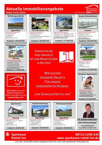 Immobilienmagazin - Die Internetfiliale der Sparkasse Rottal-Inn