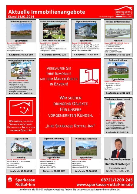 Immobilienmagazin - Die Internetfiliale der Sparkasse Rottal-Inn