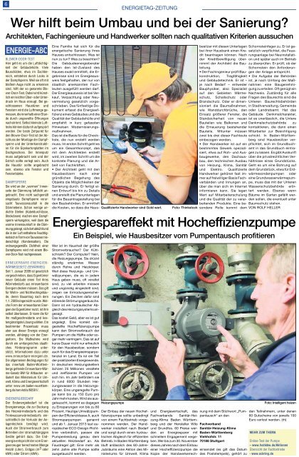 finden Sie die offizielle Energiezeitung des Energietages Baden ...