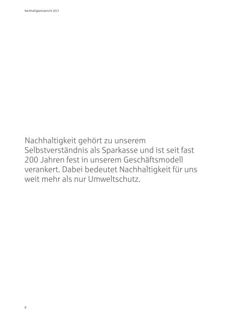 Zum Nachhaltigkeitsbericht 2013 - Sparkasse Trier