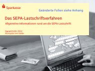 Allgemeine Informationen zur SEPA-Lastschrift - Sparkasse Trier