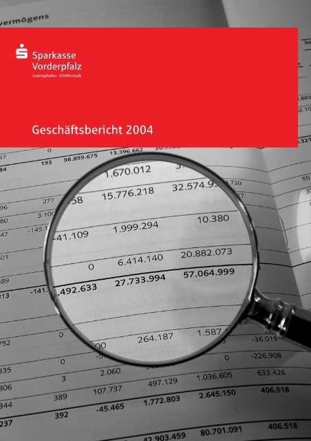 GeschÃ¤ftsbericht 2004 - Sparkasse Vorderpfalz