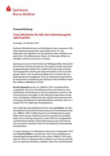 20131010 PB Jubilare - Sparkasse Werra-Meißner