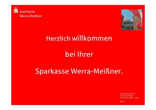 Erben und Vererben - Sparkasse Werra-MeiÃner
