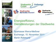 Vortrag Stadtwerke - Sparkasse Werra-MeiÃner