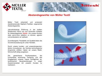 Abstandsgewirke von Müller Textil - Sparkasse Wiehl