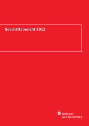 Jahresabschluss 2012 - Sparkasse Westmünsterland