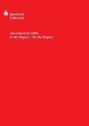 S Sparkasse Zollernalb Jahresbericht 2009. In der Region â fÃ¼r die ...