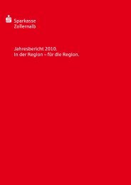 S Sparkasse Zollernalb Jahresbericht 2010. In der Region â fÃ¼r die ...
